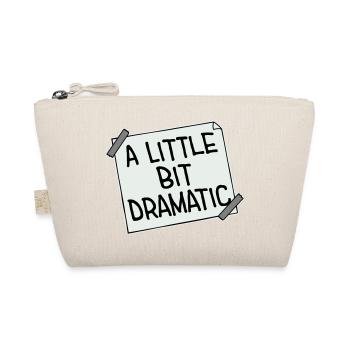 A Little Bit Dramatic Drama Queen Spruch Logo Text - Bio-Täschchen - Natur - Vorne