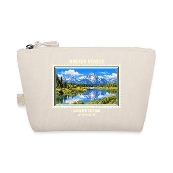 Vereinigte Staaten Grand Teton Vintage Reisemarke - Bio-Täschchen - Natur - Vorne