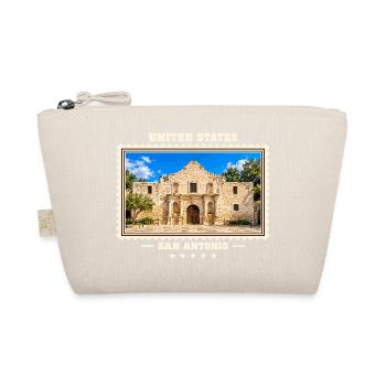 Vereinigte Staaten San Antonio Vintage Reisemarke - Bio-Täschchen - Natur - Vorne