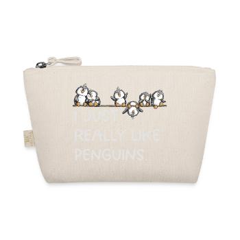 Pinguine Spruch Penguin Lover Tierhumor Cartoon - Bio-Täschchen - Natur - Vorne