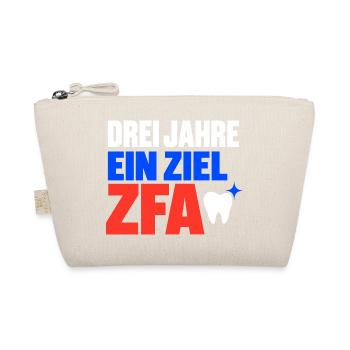 Drei Jahre ein Ziel – ZFA Ausbildung Abschluss - Bio-Täschchen - Natur - Vorne