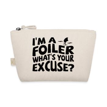 Foiling Foiler I’m a Foiler, what’s your excuse? - Bio-Täschchen - Natur - Vorne