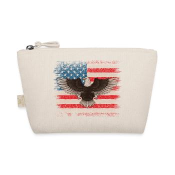 Weißkopfseeadler USA Flagge Amerikanischer Adler  - Bio-Täschchen - Natur - Vorne
