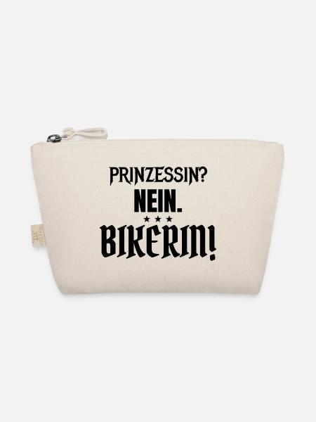 Prinzessin? Nein. Bikerin! - Bio-Täschchen - Natur