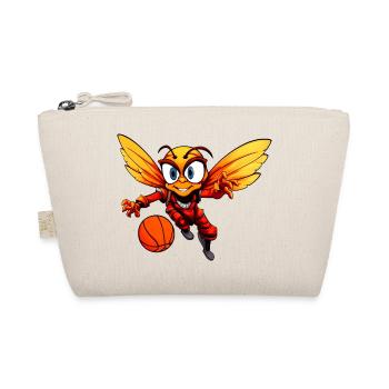 Biene Basketballer - Bio-Täschchen - Natur - Vorne