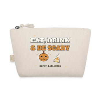 Essen, Trinken & Sei Gruseliges Halloween-Tee - Bio-Täschchen - Natur - Vorne