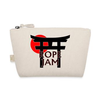 Rope Jam unter Torii und roter Sonne (weiß) - Bio-Täschchen - Natur - Vorne