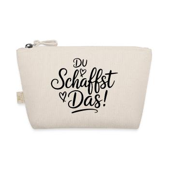 Du schaffst das Wir schaffen das Sprüche Mann Frau - Bio-Täschchen - Natur - Vorne