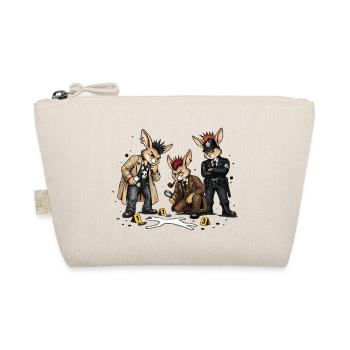 Bunny Punk Detektive im Noir Stil - Bio-Täschchen - Natur - Vorne