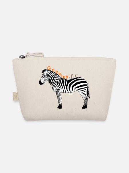 GEEKLEY – Das Zebra – Offizielles Emblem - Bio-Täschchen - Natur