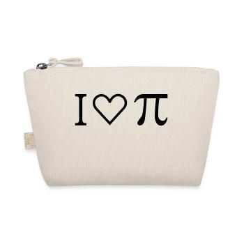 I heart PI (1c) - Organic Pouch - nature - Front