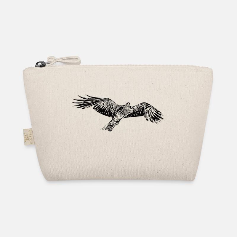 Elegant flying falcon Organic Pouch
