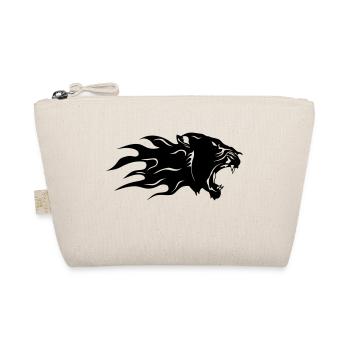 panthere noir profil flamme 3 - Trousse biologique - nature - Devant