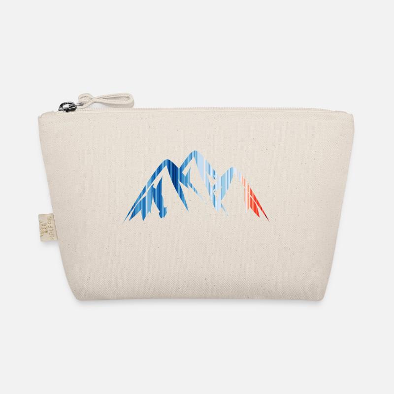 Berge - Gebirge - Warming Stripes - Klimawandel - Bio-Täschchen - Natur