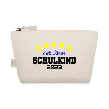 Farben änderbar | Erste Klasse Schulkind 2023 - Bio-Täschchen - Natur - Vorne