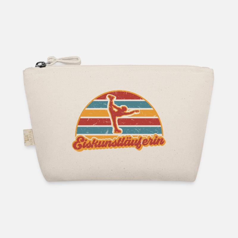 Eiskunstläuferin Eiskunstlauf Eisläuferin Vintage Bio-Täschchen