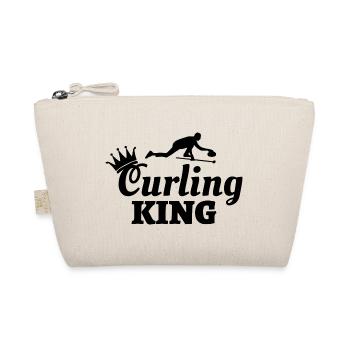Stone Curling Winter Ice Sport Curler Funny - Organic Pouch - nature - Front