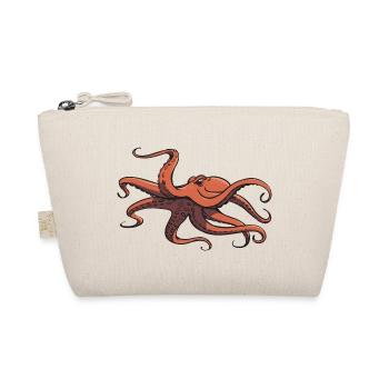 I like octopus - eight tentacles - squid - Organic Pouch - nature - Front
