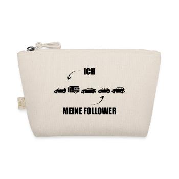 Ich und meine Follower - Wohnwagen - Gespann - Bio-Täschchen - Natur - Vorne