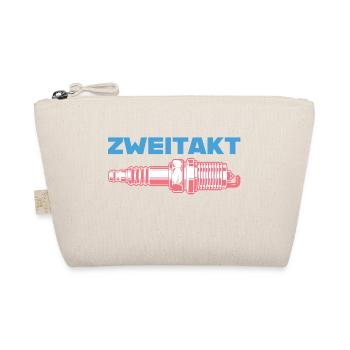 Zweitakt Zündkerze farbig - Bio-Täschchen - Natur - Vorne
