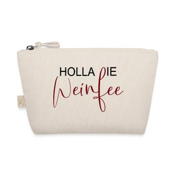 Weißwein Rotwein JGA Vino Wein - Holla die Weinfee - Bio-Täschchen - Natur - Vorne