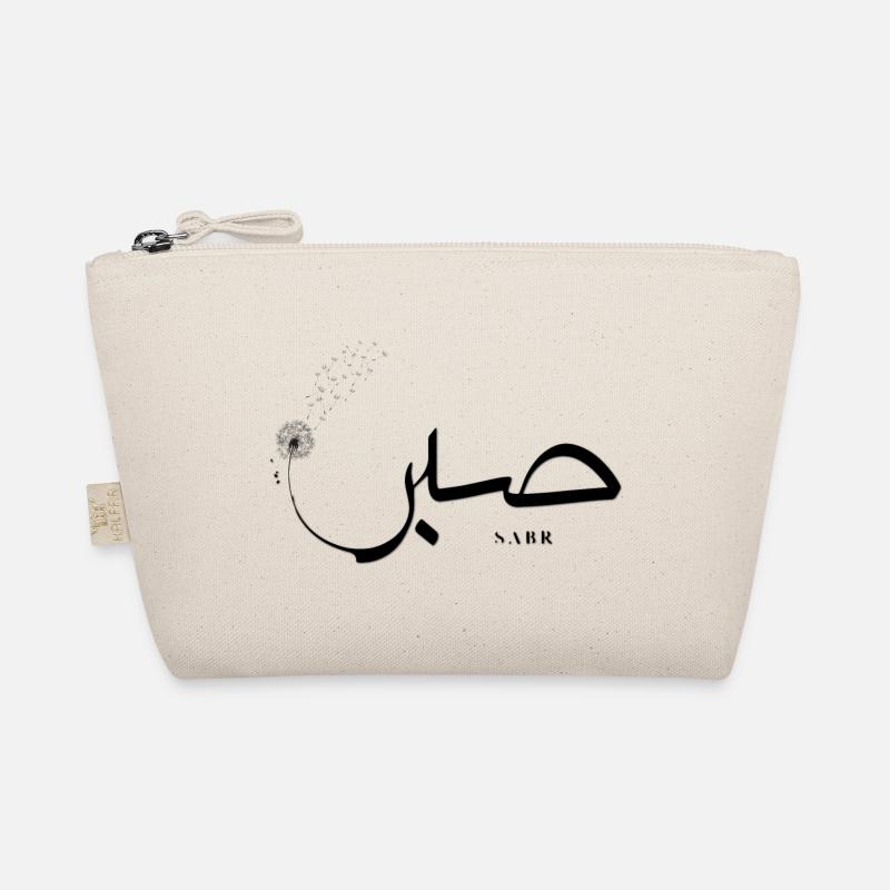"sabr" arabic / sabir arabisch Geduld - Bio-Täschchen - Natur