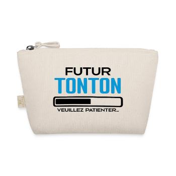 Futur Tonton Idée Cadeau Futur Tonton - Trousse biologique - nature - Devant
