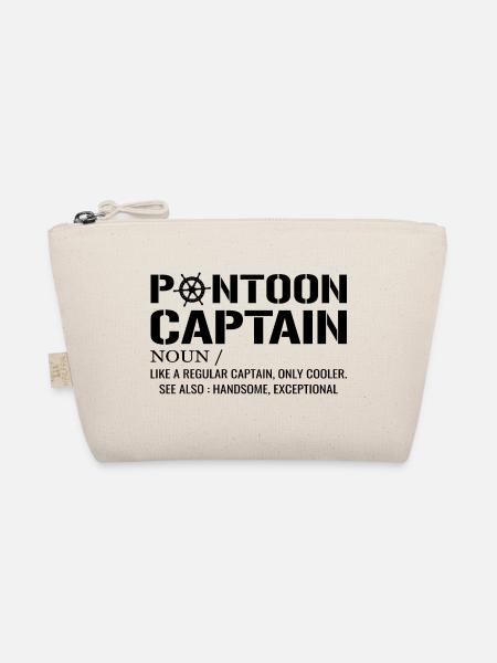 Ponton Kapitän Definition Lustiges Pontonboot - Bio-Täschchen - Natur - Vorne
