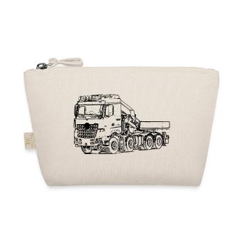 Truck loading crane camion truck - Organic Pouch - nature - Front