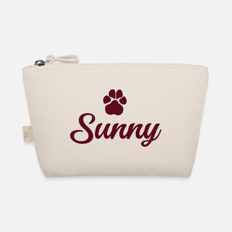 Hundename SUNNY mit Pfote Bio-Täschchen