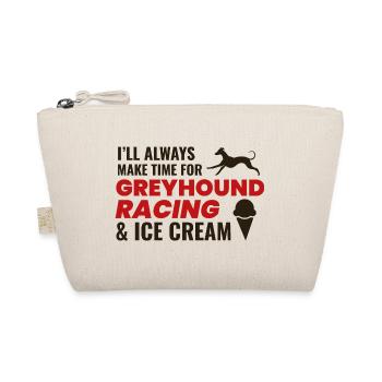 Greyhound Racing Ice Cream Dog Pet Race Animal - Organic Pouch - nature - Front