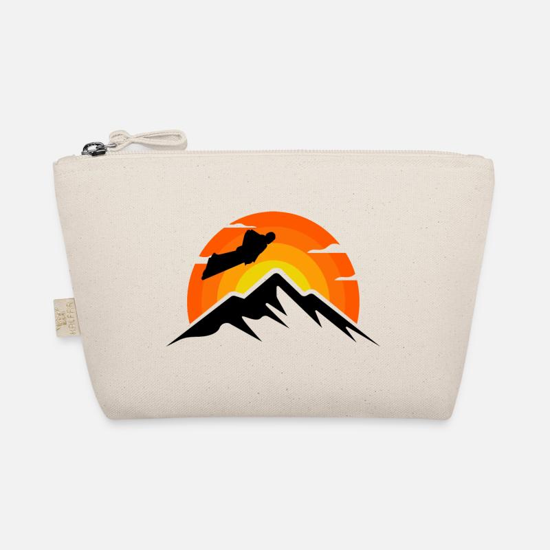 Wingsuit fliegen Base Jumping Skydiving Retro Bio-Täschchen