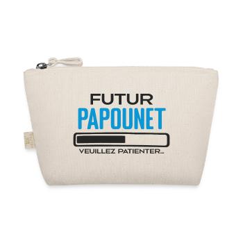 Futur Papounet Cadeau Fete des Peres Papa - Trousse biologique - nature - Devant