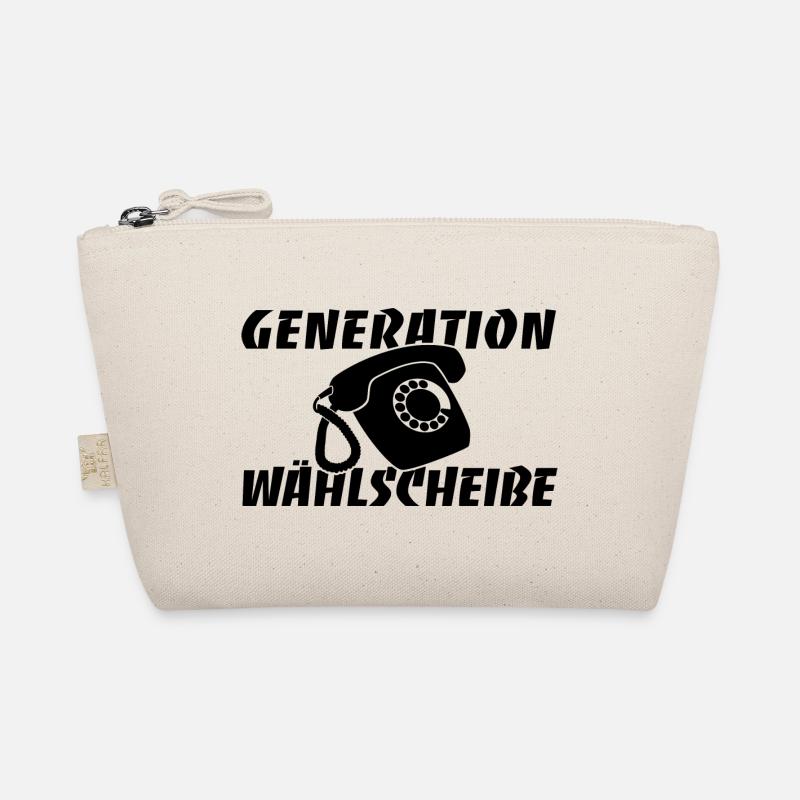 Generation Wählscheibe Festnetz Telefon Bio-Täschchen