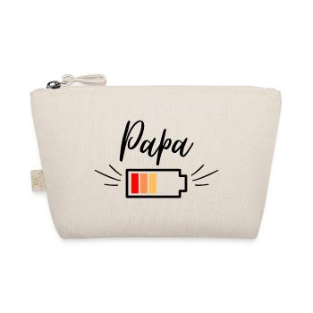Papa Power Low (black) - Bio-Täschchen - Natur - Vorne
