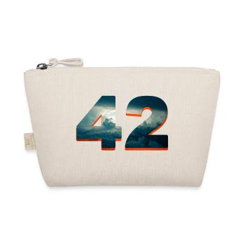 42 sun u clouds douglas universe answer question - Organic Pouch - nature - Front