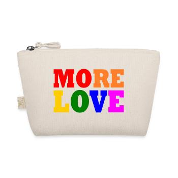 More love - Organic Pouch - nature - Front