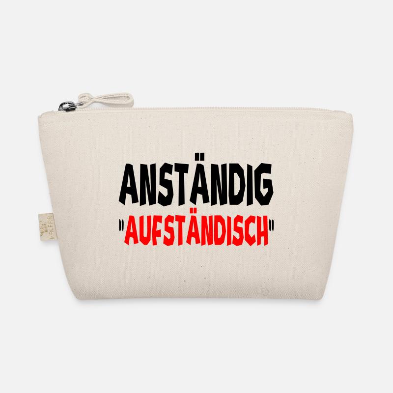anständig aufständisch - Bio-Täschchen - Natur