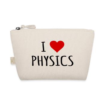 Physik Physiker Physiklehrer Geschenk I love - Bio-Täschchen - Natur - Vorne