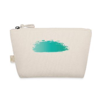 Paint blob splash paint painter gift colorful stroke - Organic Pouch - nature - Front