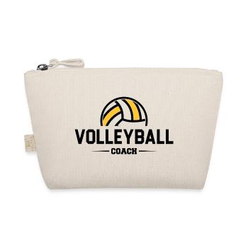 Volleyballtrainer Geschenk | Trainer Volleyball - Bio-Täschchen - Natur - Vorne