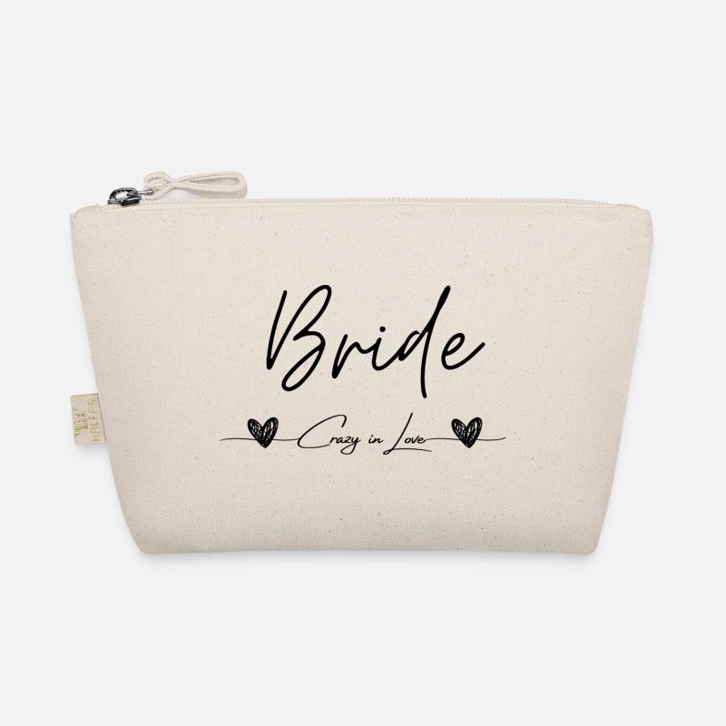 Bride Crazy in Love schwarz Bio-Täschchen