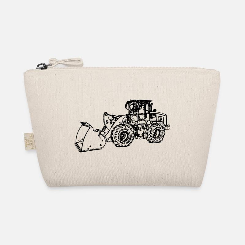 Wheel loader wheel loader black Organic Pouch