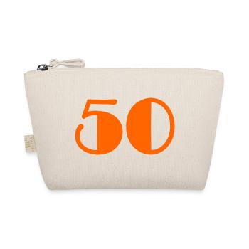50 JAHRE. 50-jähriges Jubiläum. GEBURTSTAG 50 JAHRE. 50 - Bio-Täschchen - Natur - Vorne