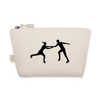 Figure Skating Couple in Harmony - Organic Pouch - nature - Front