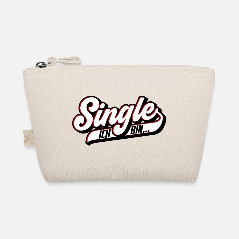 Ich bin Single | Farben änderbar Bio-Täschchen