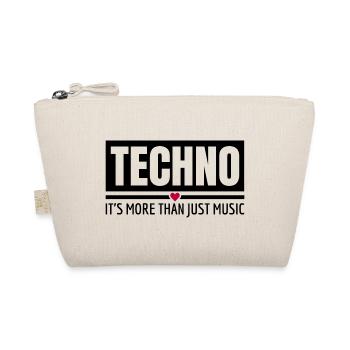 Techno It's More Than Just Music Techno Outfit - Organic Pouch - nature - Front