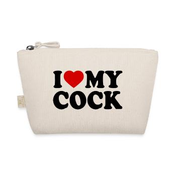 I love my cock - Bio-Täschchen - Natur - Vorne