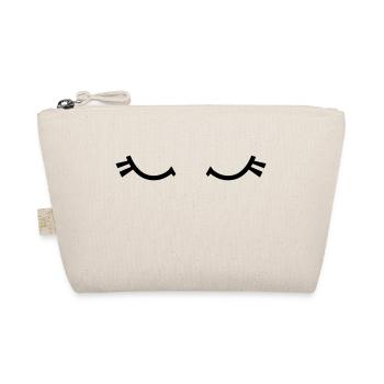 yeux endormis avec des cils mignons - Trousse biologique - nature - Devant
