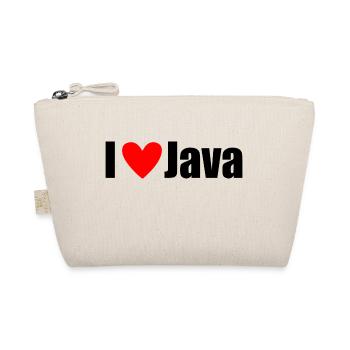 I LOVE Java - Organic Pouch - nature - Front